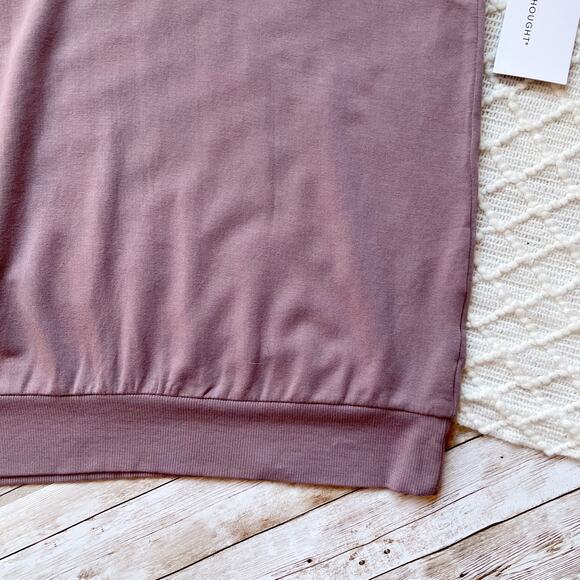 Threads 4 Thought Mazie Pullover Twilight Mauve V Neck Oversized Size XS New - Picture 6 of 11